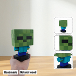 Minecraft Mobs & Bosses Wooden Models (Collection 2/2) - DIY Painting Kit & Completed Model
