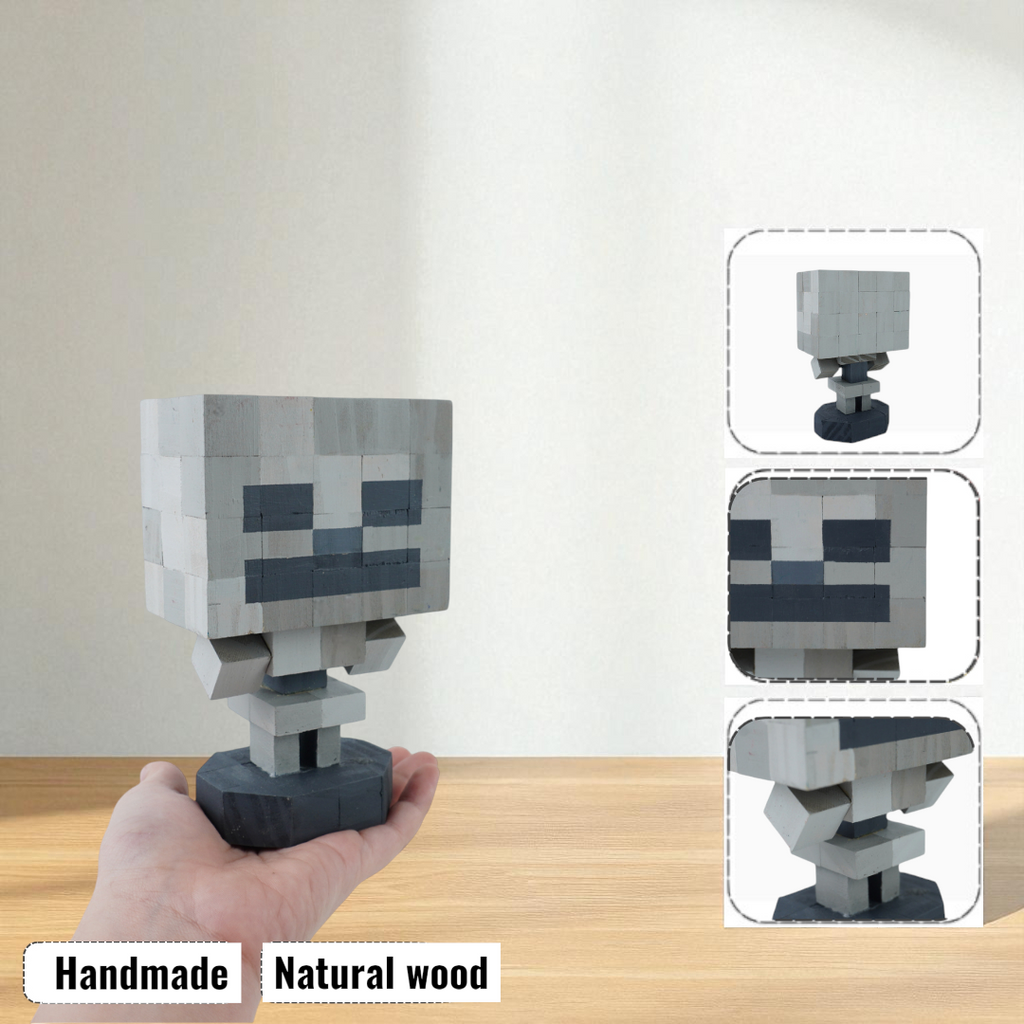 Minecraft Mobs & Bosses Wooden Models (Collection 2/2) - DIY Painting Kit & Completed Model