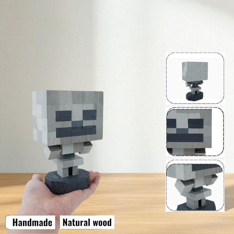 Minecraft Mobs & Bosses Wooden Models (Collection 2/2) - DIY Painting Kit & Completed Model