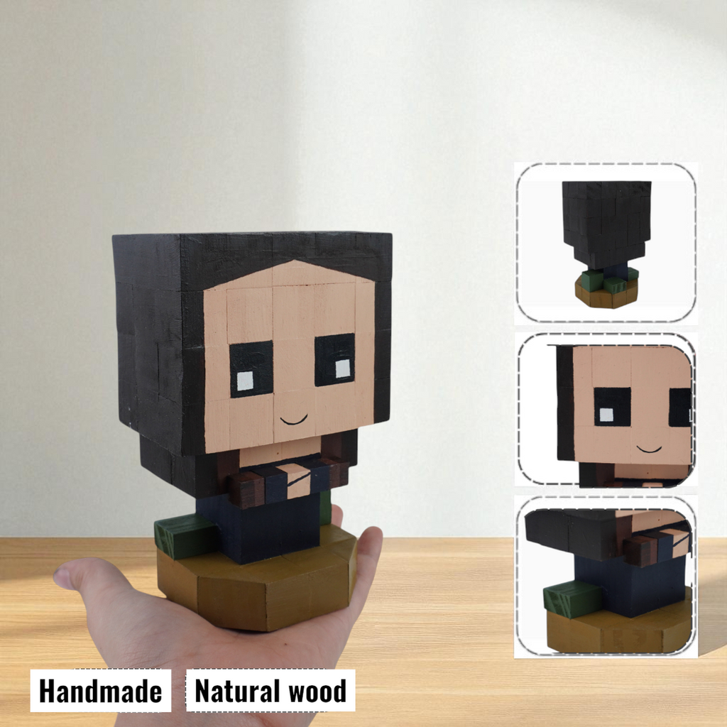 Celebrity Wooden Figures (DIY Painting Kit & Completed Model)