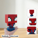 Superhero Wooden Figures (DIY Painting Kit & Completed Model &)