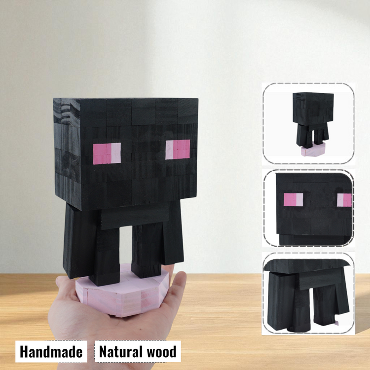 Minecraft Mobs & Bosses Wooden Models (Collection 2/2) - DIY Painting Kit & Completed Model