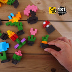 Mini Wooden Flower (DIY Kit ) – Create 10 Models (40 Designs)