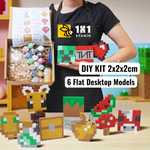 Wooden Decor (DIY KIT) – Build 6 Flat Mini Models (Set 1)
