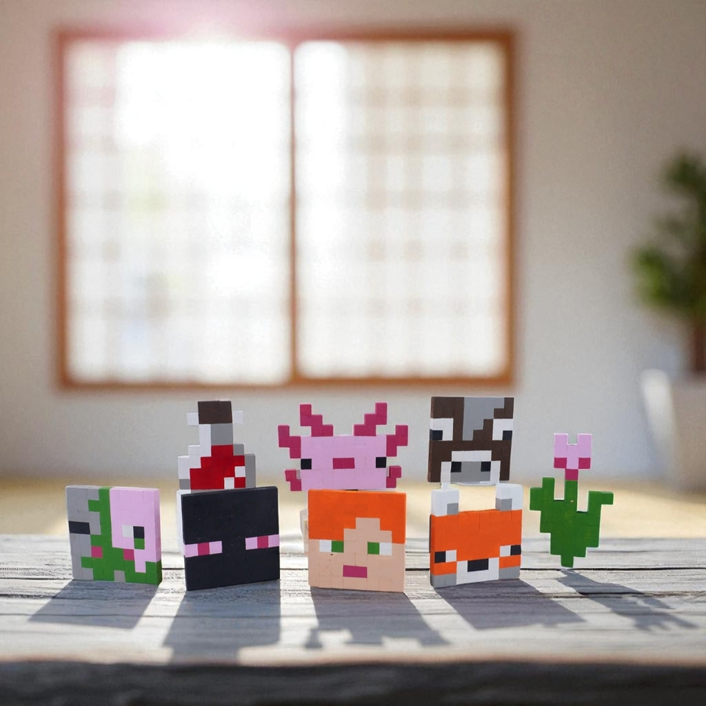 Wooden Decor (DIY KIT) – Build 6 Flat Mini Models (Set 2)