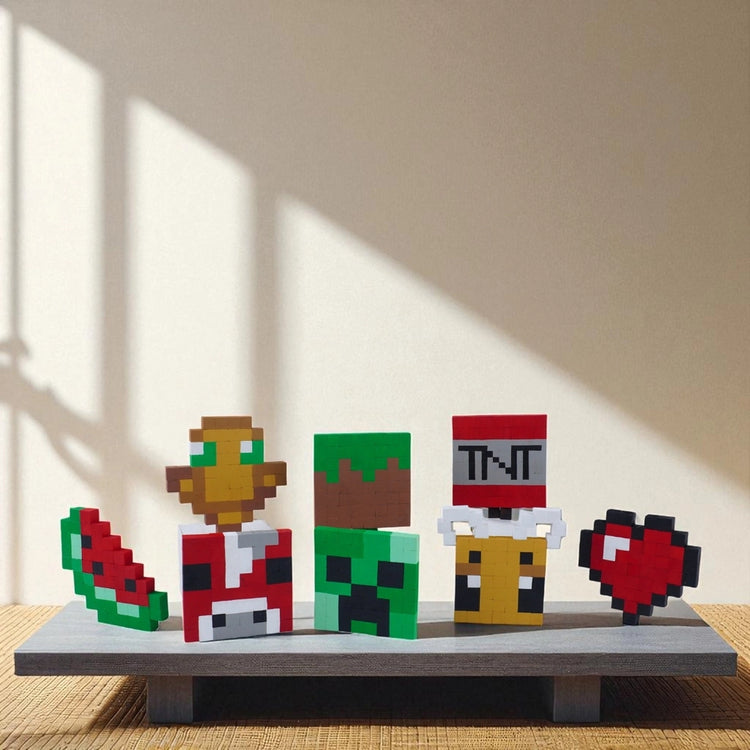 Wooden Decor (DIY KIT) – Build 6 Flat Mini Models (Set 1)