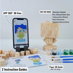 Wooden Character Figures (Collection 1/2) - DIY Painting Kit & Completed Model
