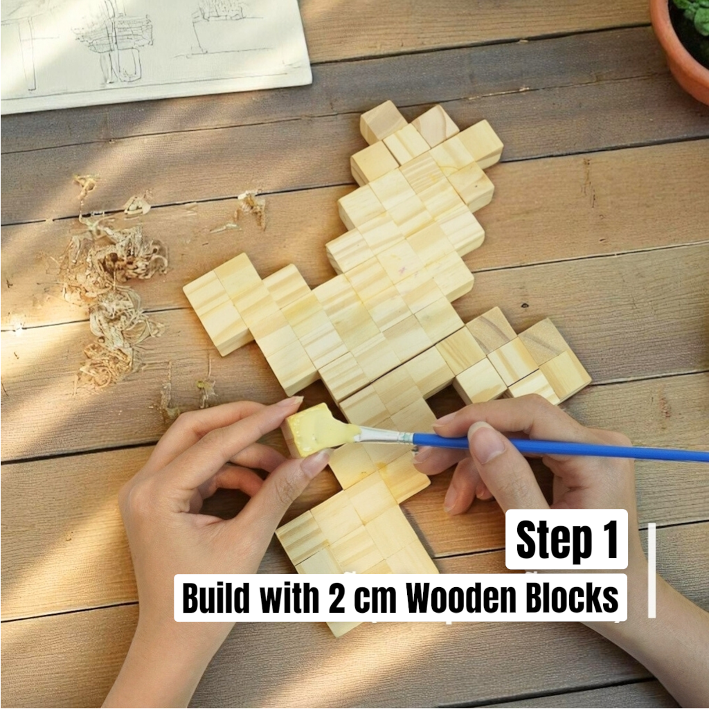 Minecraft Diamond & Nether Equipment (DIY Kit) – Paint & Build 2 Tools