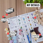 Wooden Flower 2x2x2 (DIY Kit) – Create  6 Models (40 Designs)