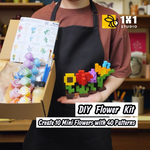 Mini Wooden Flower (DIY Kit ) – Create 10 Models (40 Designs)