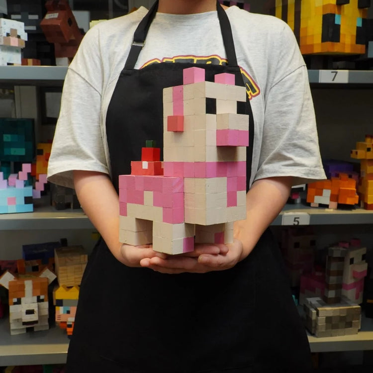 Minecraft Wooden Pet Models  (DIY Painting Kit & Completed Model)