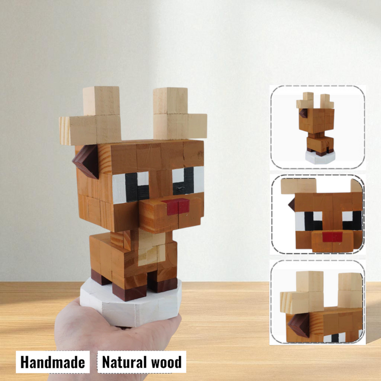 Wooden Animal & Pet Figures (DIY Painting Kit & Completed Model)