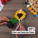 Wooden Flower 2x2x2 (DIY Kit) – Create  6 Models (40 Designs)