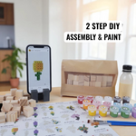 Wooden Flower 2x2x2 (DIY Kit) – Create  6 Models (40 Designs)