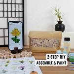 Mini Wooden Flower (DIY Kit ) – Create 10 Models (40 Designs)