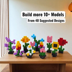 Mini Wooden Flower (DIY Kit ) – Create 10 Models (40 Designs)