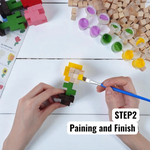 Mini Wooden Flower (DIY Kit ) – Create 10 Models (40 Designs)